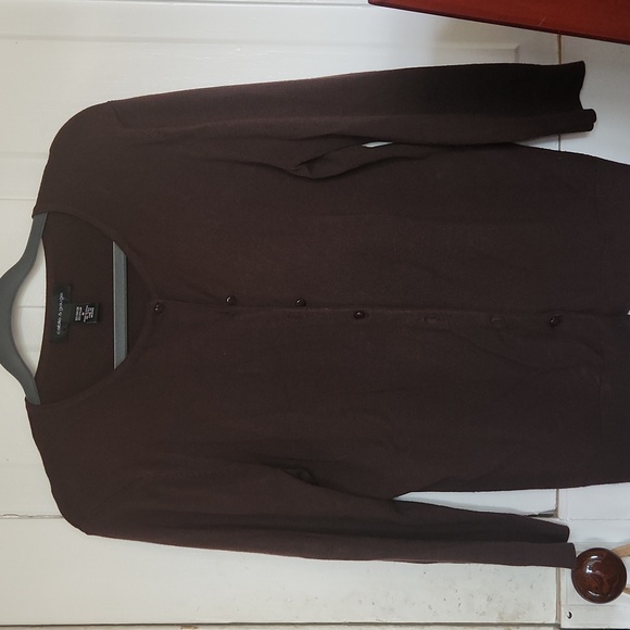 Brown Cardigan Sweater - Picture 2 of 2